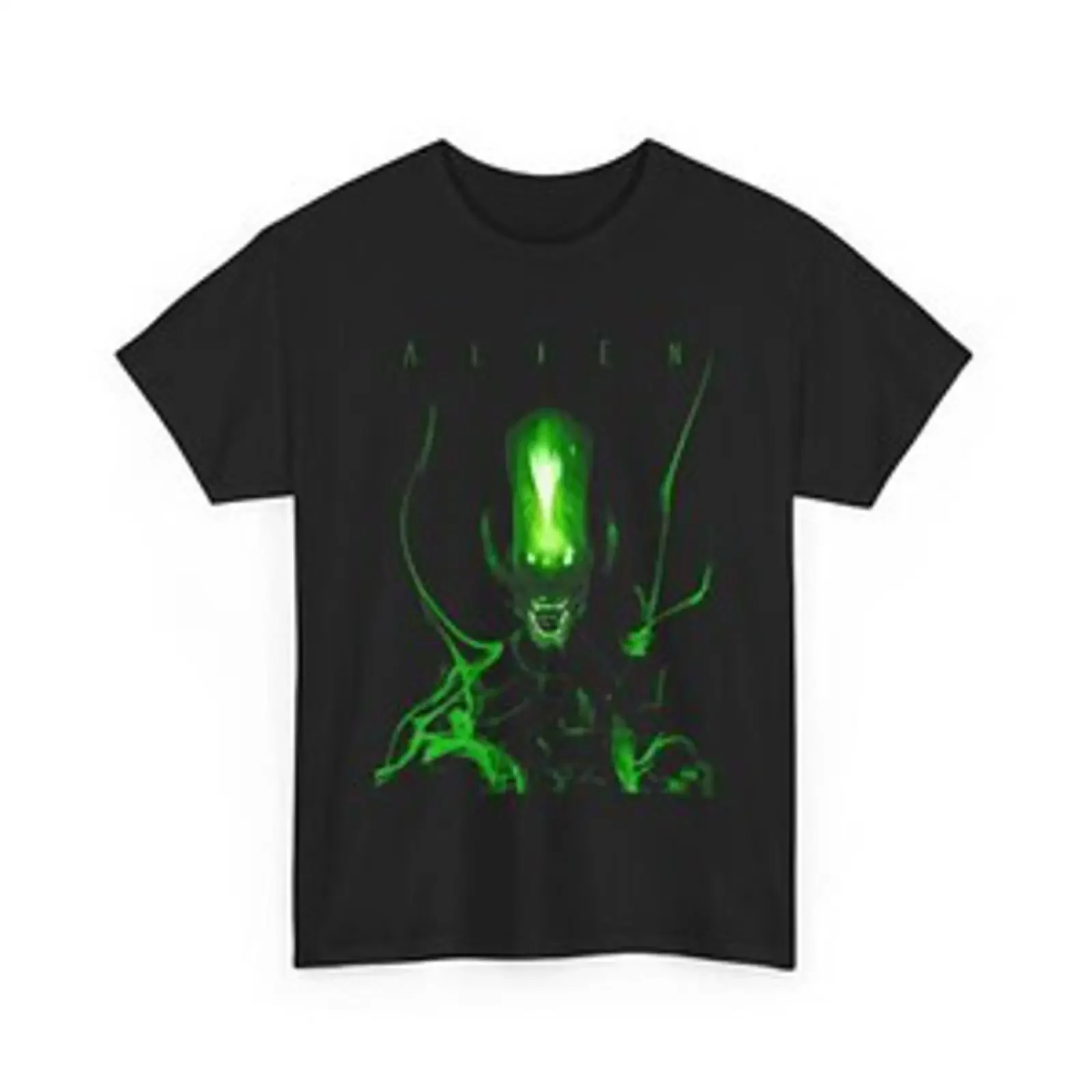 Camiseta unisex con estampado de película alienígena, ciencia ficción, camisa extraterrestre vintage, estilo streetwear, unisex