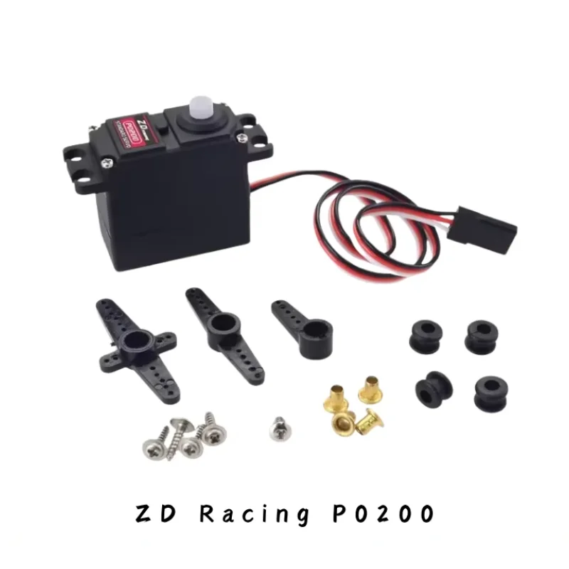 ZD Racing P0200 20g Plastic Gear Servo - For 1/12-1/16 RC Cars & Mini-Helicopters (Robot Upgrade Parts)