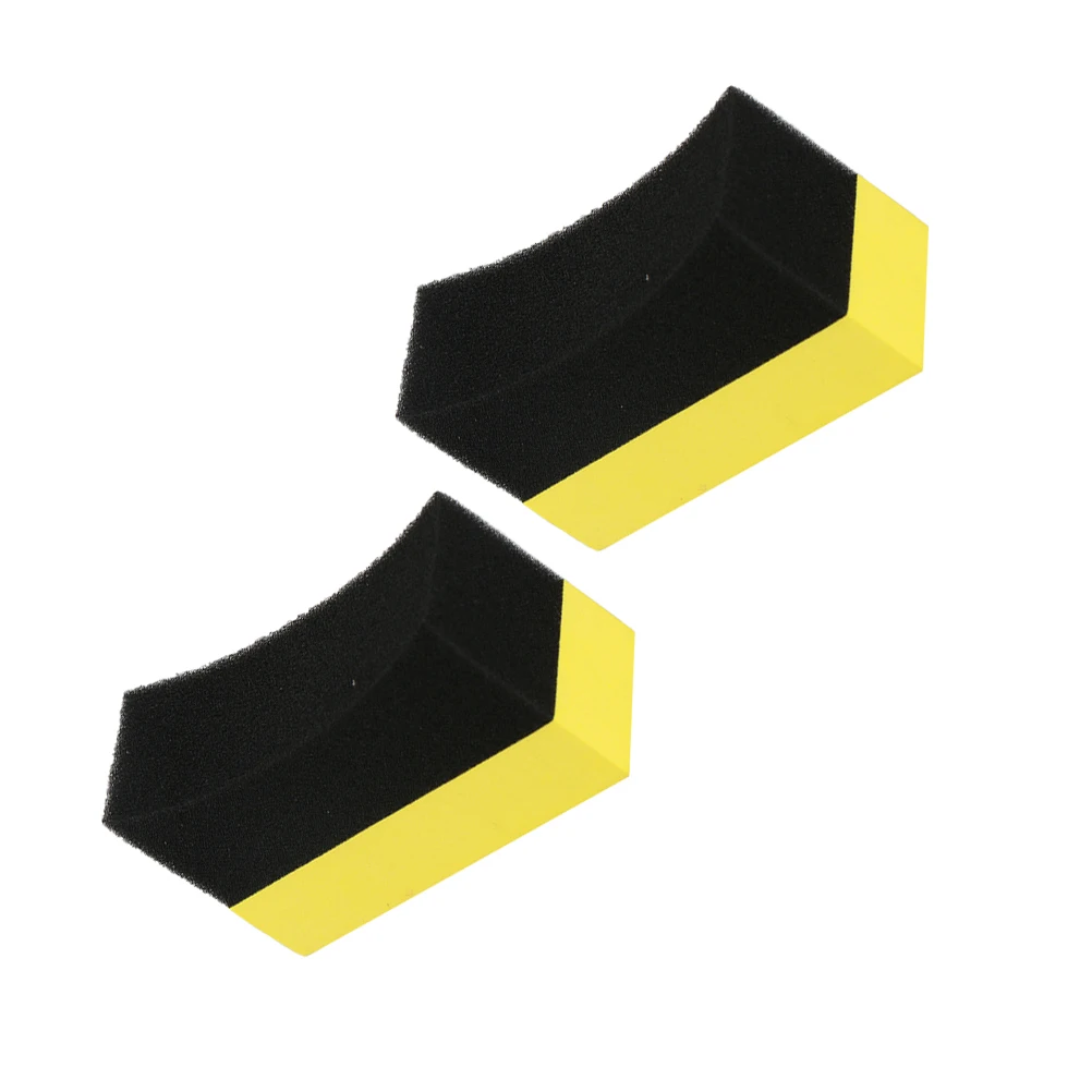 

2pcs Wash Sponge Block Absorbent Cleaning Sponge Tire Dressing Applicator Pads Auto Clean Tool For Car Truck Motorcycle Durable