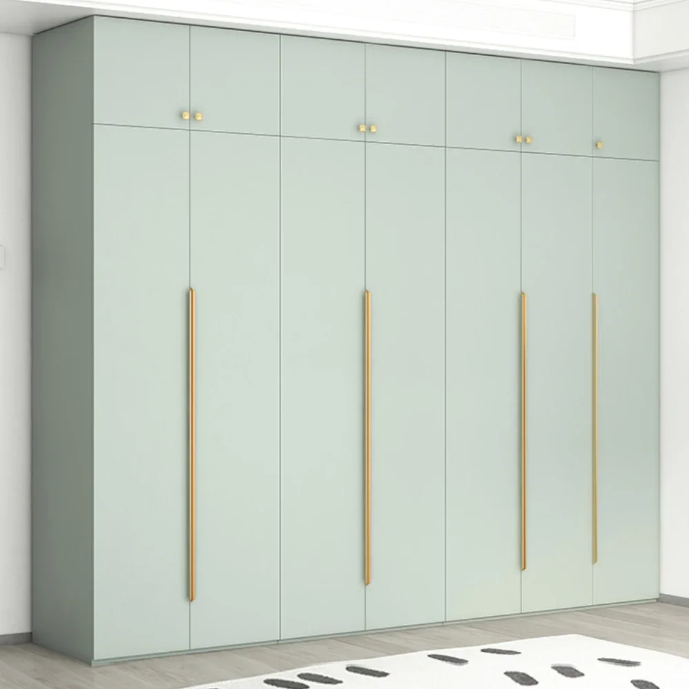 

Bedroom Wardrobe Green Wardrobe Household Four-Door Five-Six Door Major Combination Closet Furniture