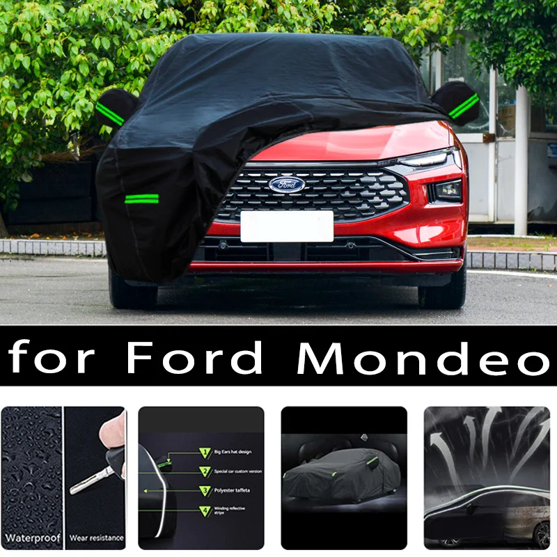 For FORD Mondeo Outdoor Protection Full Car Covers Snow Cover Sunshade Waterproof Dustproof Exterior Car accessories