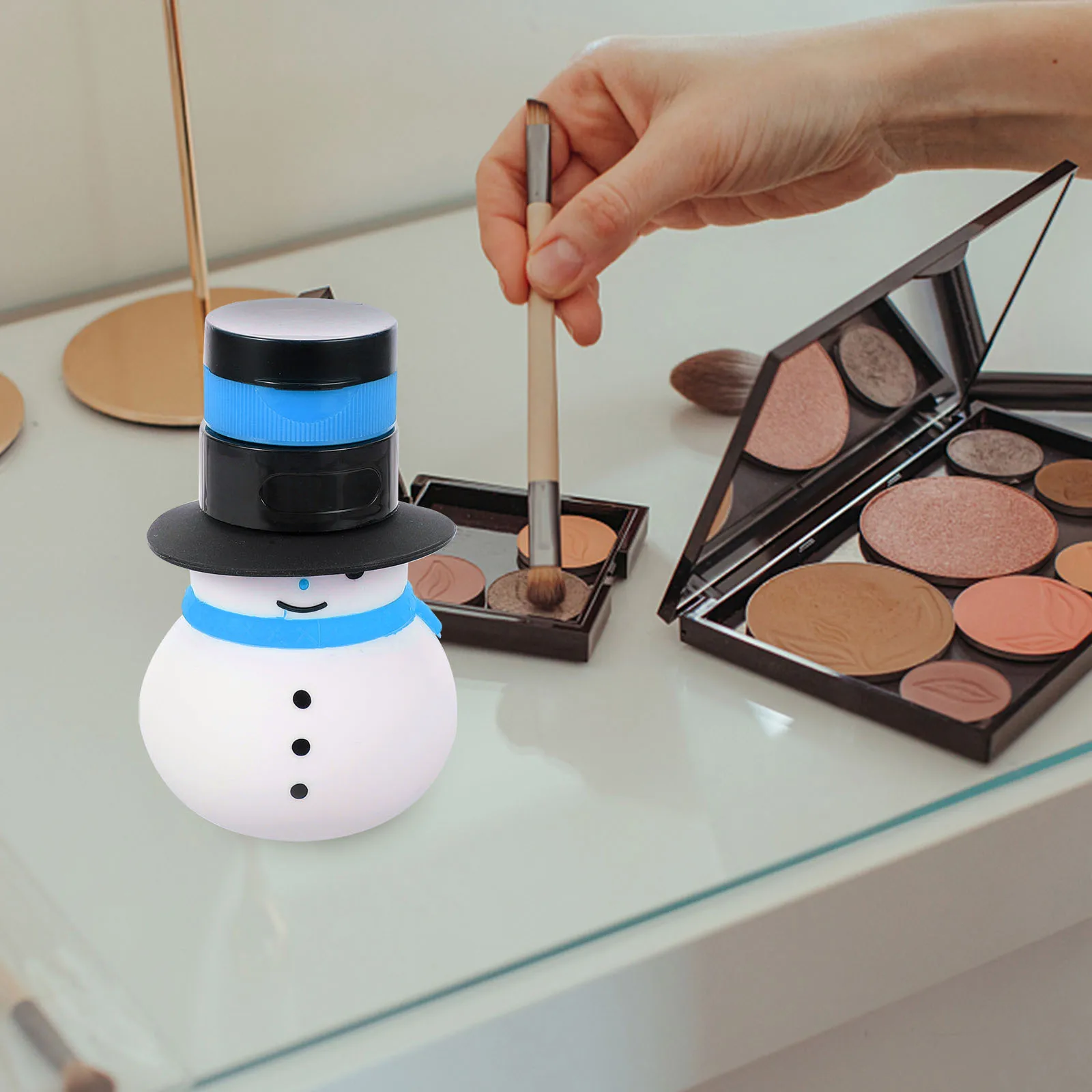 Garrafa de viagem de silicone de boneco de neve de natal à prova de vazamento recarregável loção shampoo recipiente de higiene pessoal de viagem garrafas de shampoo