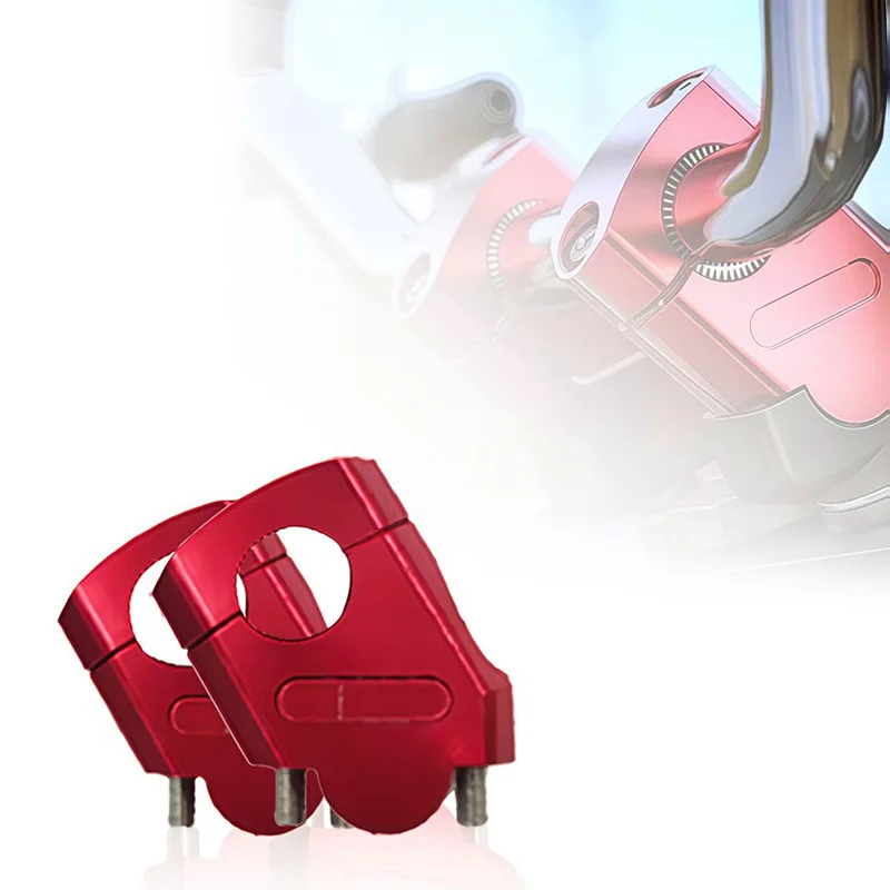 Motorcycle Universal Modified Handlebar Risers 22mm Variable Diameter Handlebar Offset & Height Extension Mounts