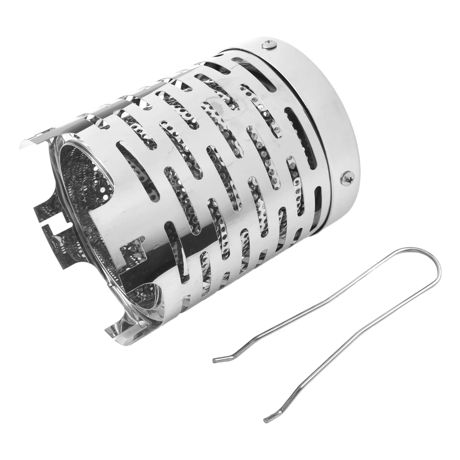 

Bushcraft Серебряный обогреватель для кемпинга, высокая термостойкость, легкий дизайн, уличное отопление, противоожоговая ручка