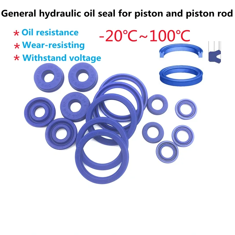 

Polyurethane Hydraulic Cylinder Oil Sealing Ring ID 80mm 90mm 120mm 140mm UN/UHS/U/Y Type Shaft Hole General Sealing Ring Gasket