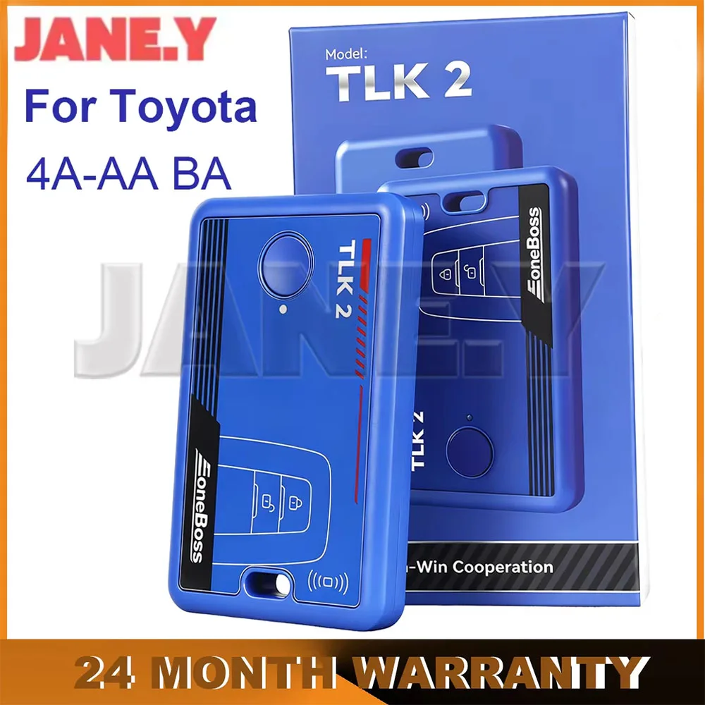 JANE.Y - EONEBOSS Llave Inteligente para Auto con Control Remoto TLK2 para Lexus y Toyota, Chip 4A-AA BA, Herramienta de Desbloqueo