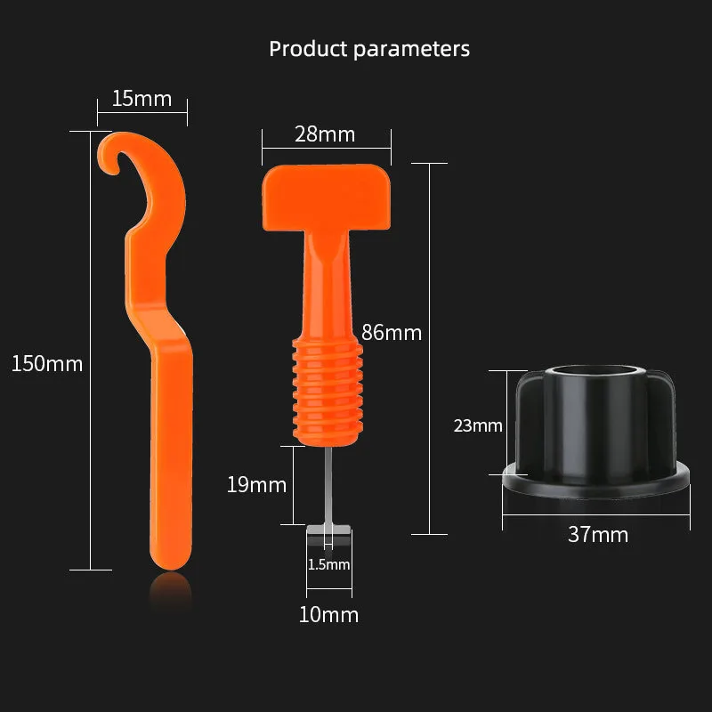 Reusable Tile Leveling System Clips for Tile Laying Flat Ceramic Floor Wall Construction Tools Tile Spacers Leveling System