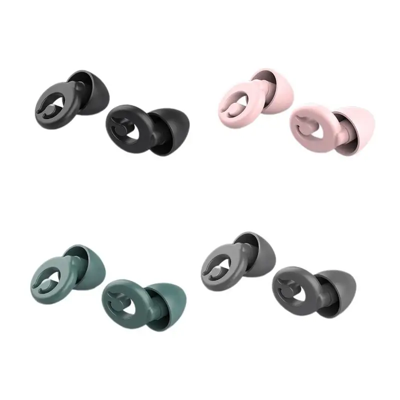 Silicone Ear Plug Reusable Waterproof Earplugs Swimming Earplugs Noise Reduction Cancelling Sleeping Protection Earplugs