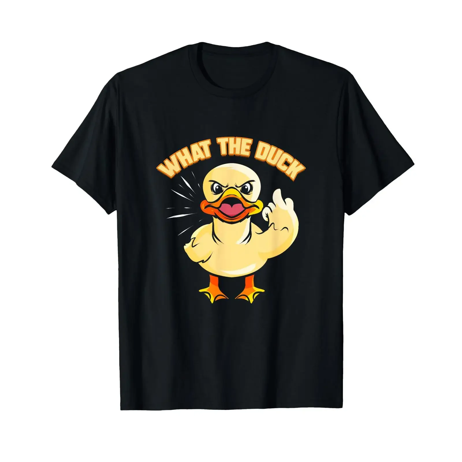 Duck gift for fans duckling pond What The T shirt vintage Washed Soft Versatile graphic Top For Everyday Wear Stretched