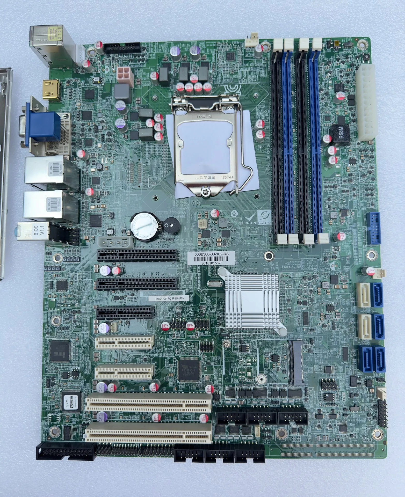 Материнская плата промышленного компьютера известного бренда-Q170-R10-IRV