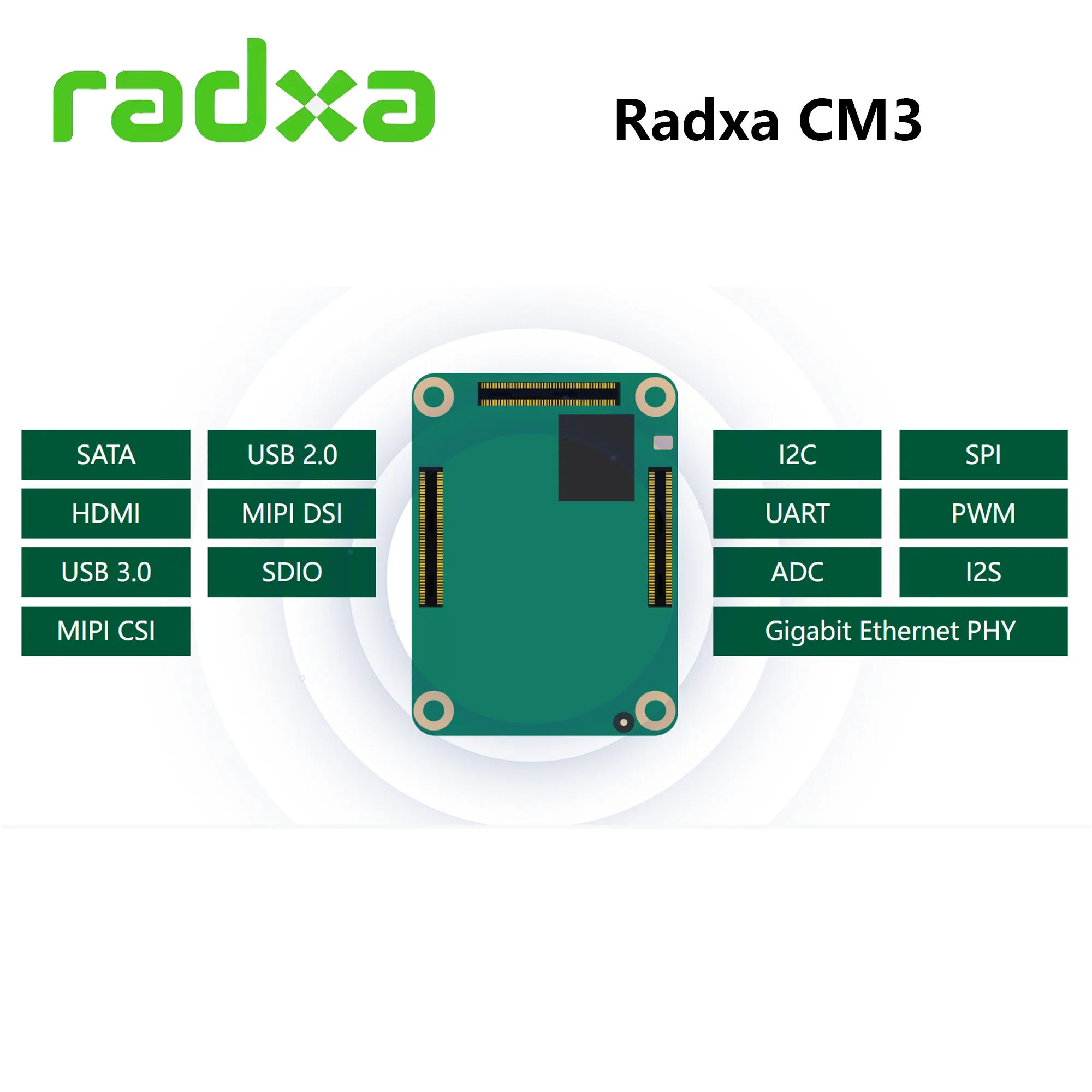 Imagem -06 - Módulo de Computação Radxa Cm3 Baseado em Rockchip Rk3566 Soc Quad-core Arm Cortex-a55compatível com Rodapé Raspberry pi