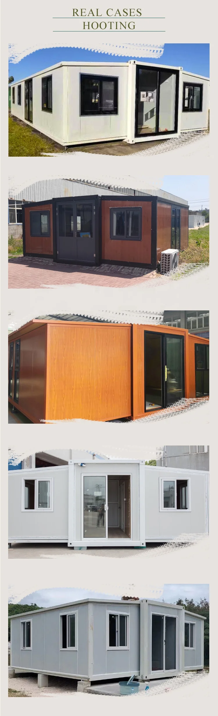 Cheap 20ft 40ft Prefab Expandable Steel Portable Foldable Tiny Mobile Container Homes House Office Villas Ready Made To Live In