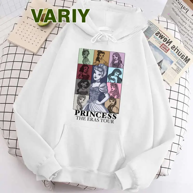 Mulher princesa a eras tour impresso hoodies streetwear moletom com capuz solto pullovers harajuku 2024 roupas femininas