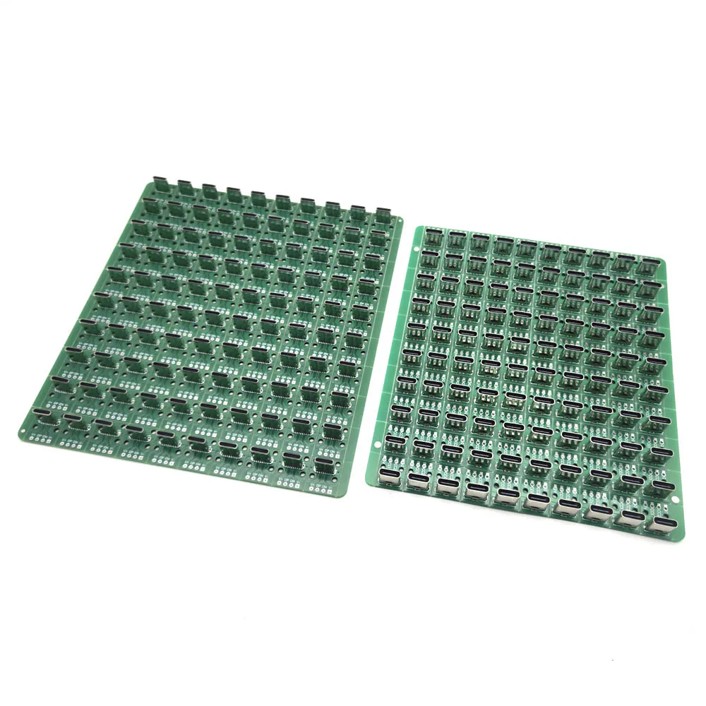 30/50PCS Data Charging Cable Jack Test Board with Pin Header 90 Degree Micro Mini USB Type C 6Pin USB 3.1 Female Male connector