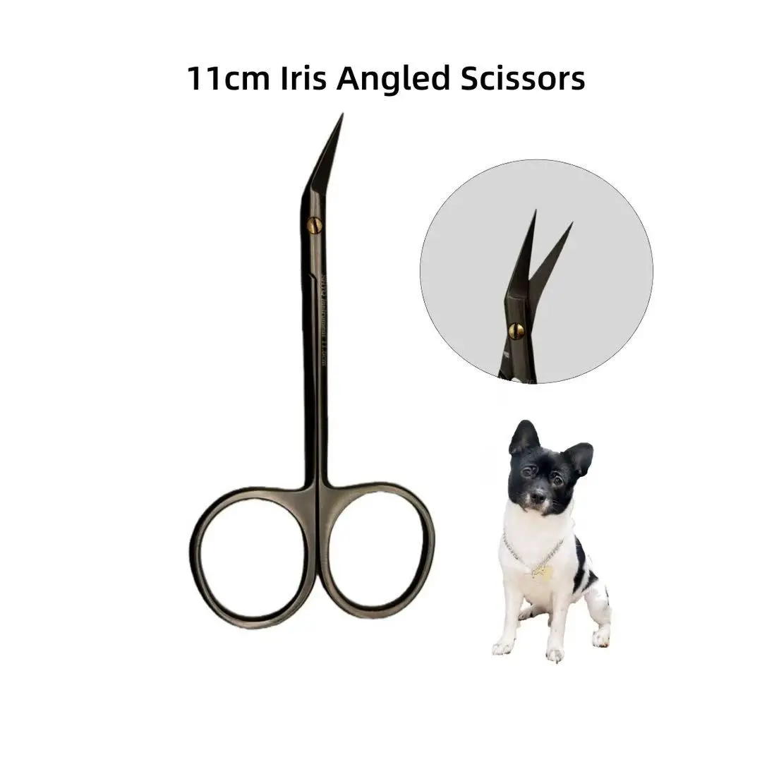 lris Angled Scissors Veterinary Surgery Cosmetic Medicine Double Eyelid Surgery Rhinoplasty Manicures Precision Surgery