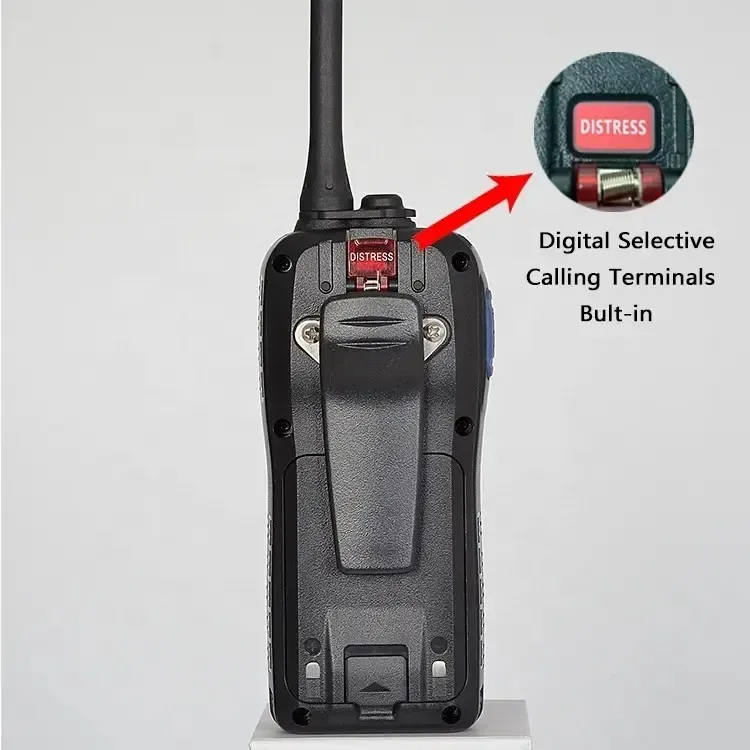 RS-38M 휴대용 방수 VHF 해양 라디오 모바일 워키토키, 휴대용 양방향 라디오, 내장 GPS Dsc Mob 기능, IP68