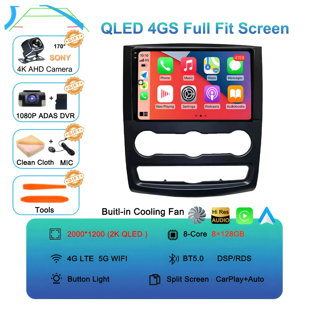 10 inch Android 16 autoradio multimediaspeler GPS stereo CarPlay+auto WIFI+4G DSP voor VW Crafter en Mercedes Benz Sprinter