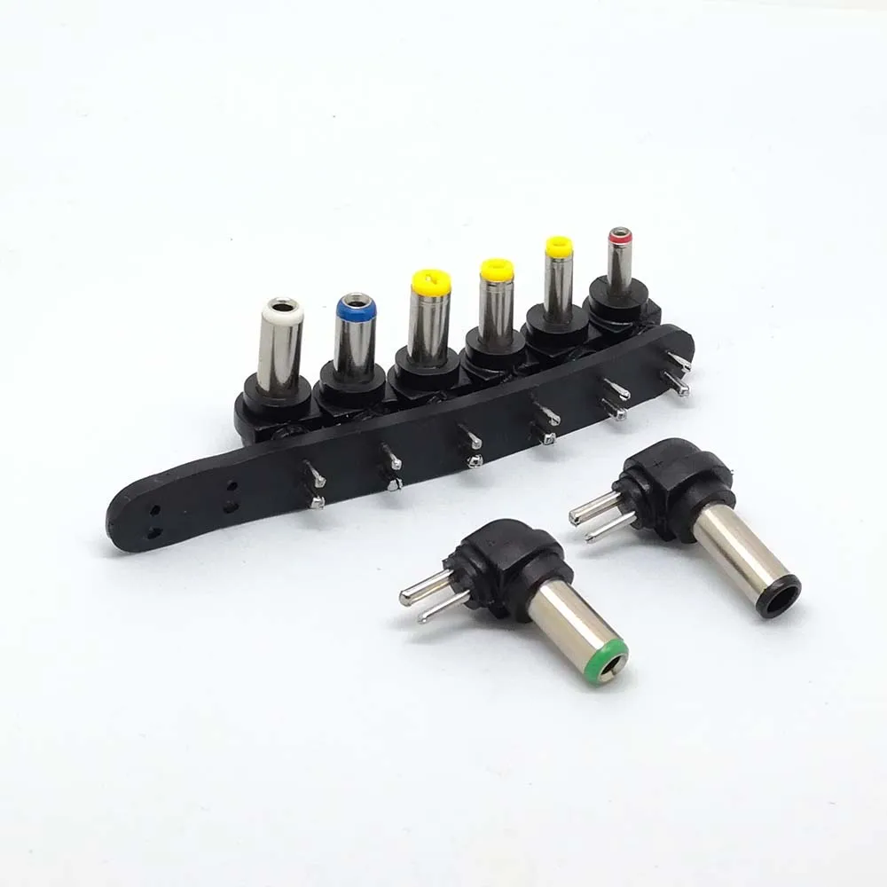 8Pcs Universal 2Pin Plug Charger Tip AC/DC Power Adapter for Notebook Laptop