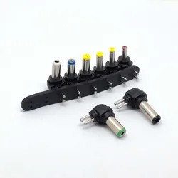 8Pcs Universal 2Pin Plug Charger Tip AC/DC Power Adapter for Notebook Laptop