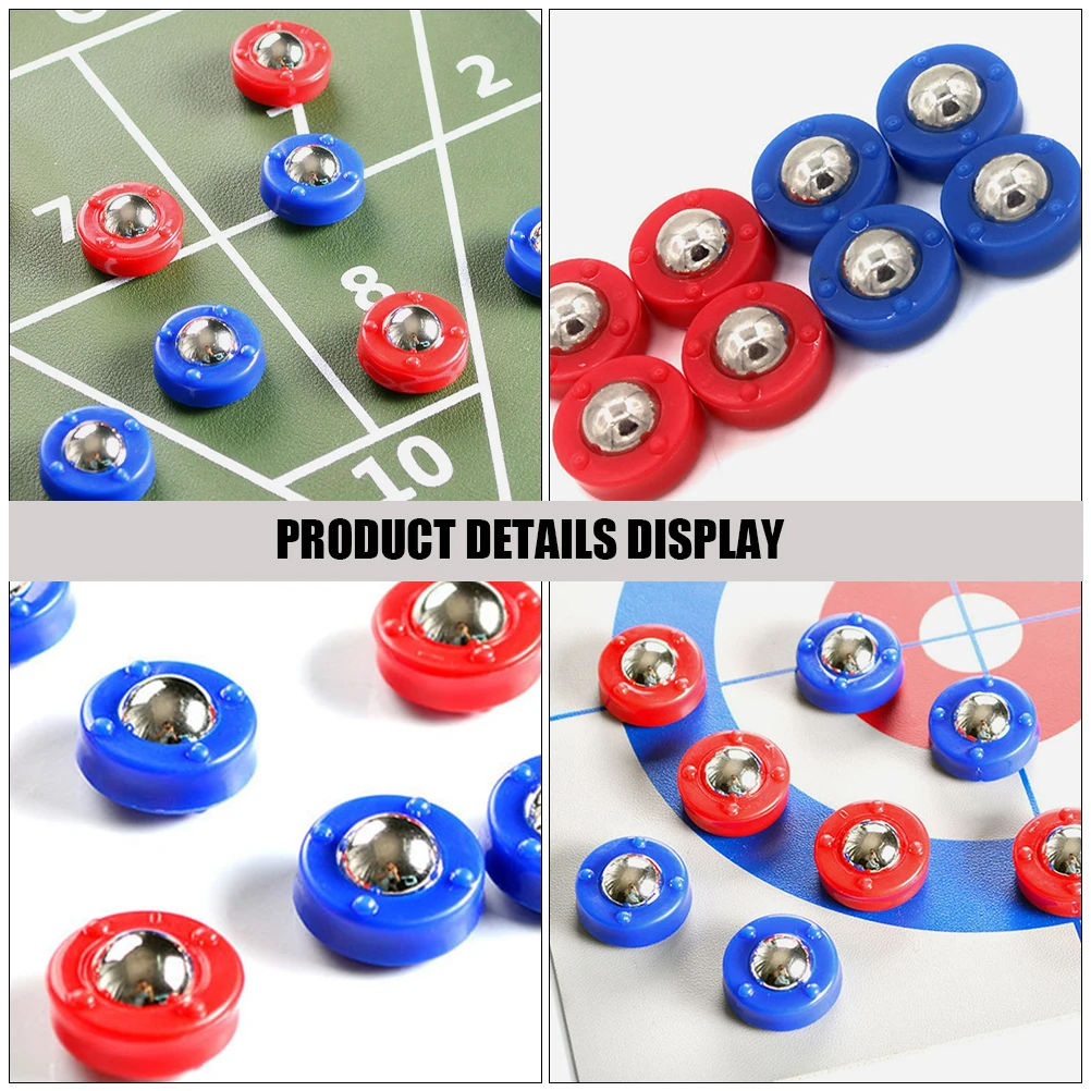 

8pcs Steel Plastic Table Rolling Beads For Shuffleboard Durable Sliding Balls Accessories Smooth Movement Replacement Parts