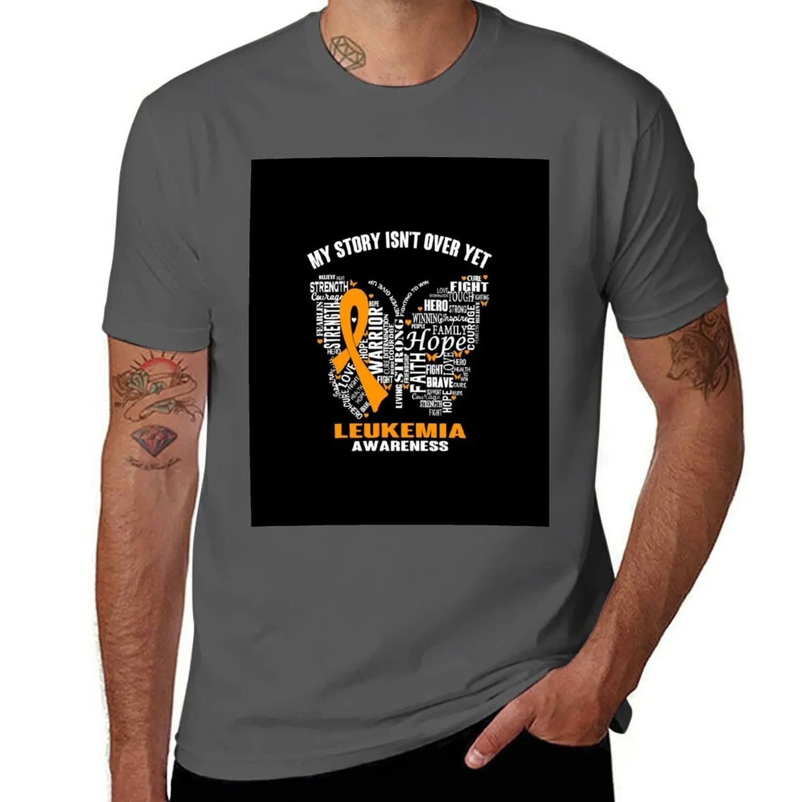 

My Story Isn't Over Yet LEUKEMIA Awareness T-Shirt Thanksgiving Casual Tee