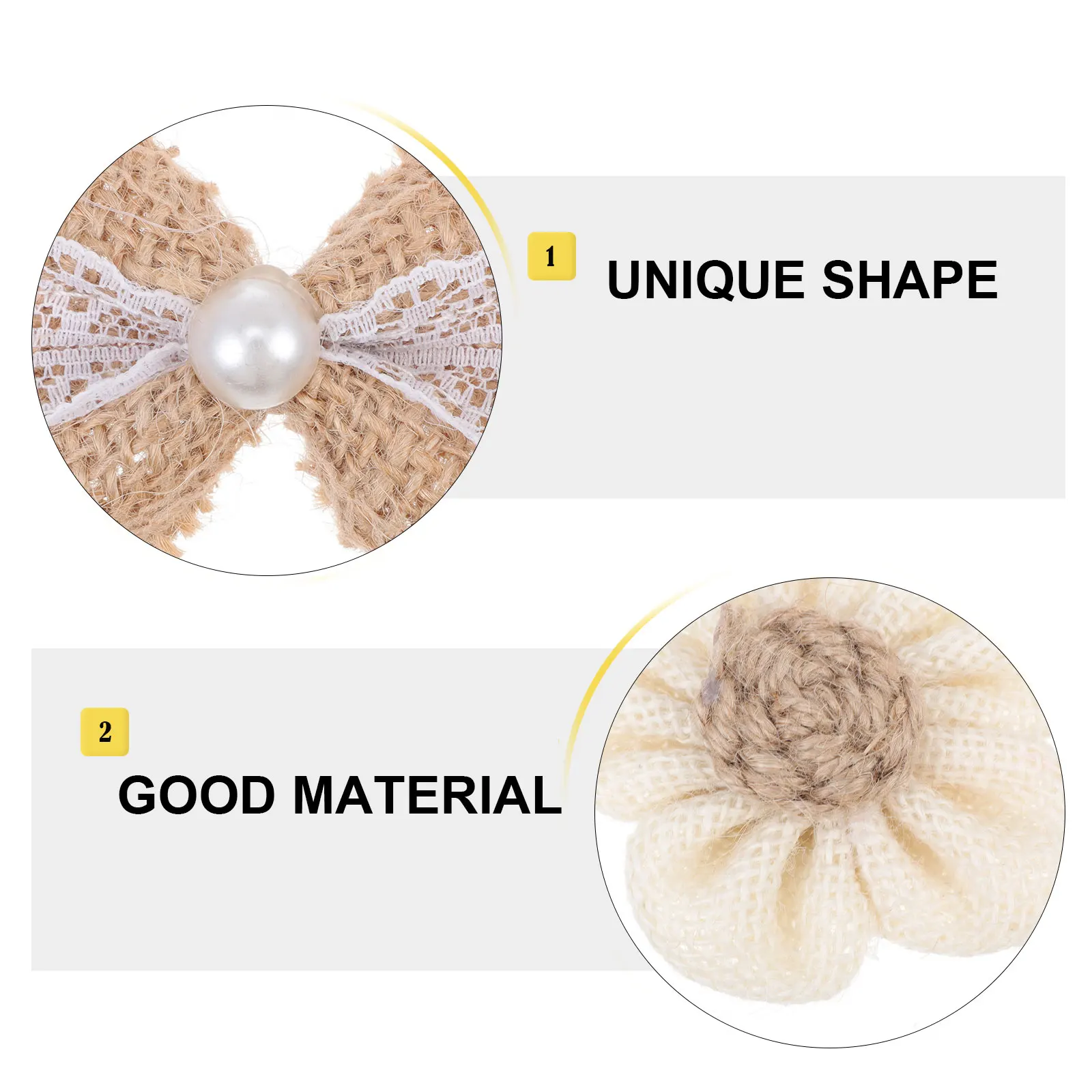 

18 pcs Diy Decor Flower Crafts Decor Burlap Flowers Diy Artificial Flower For Hat Clothing Gift Box Embellishment