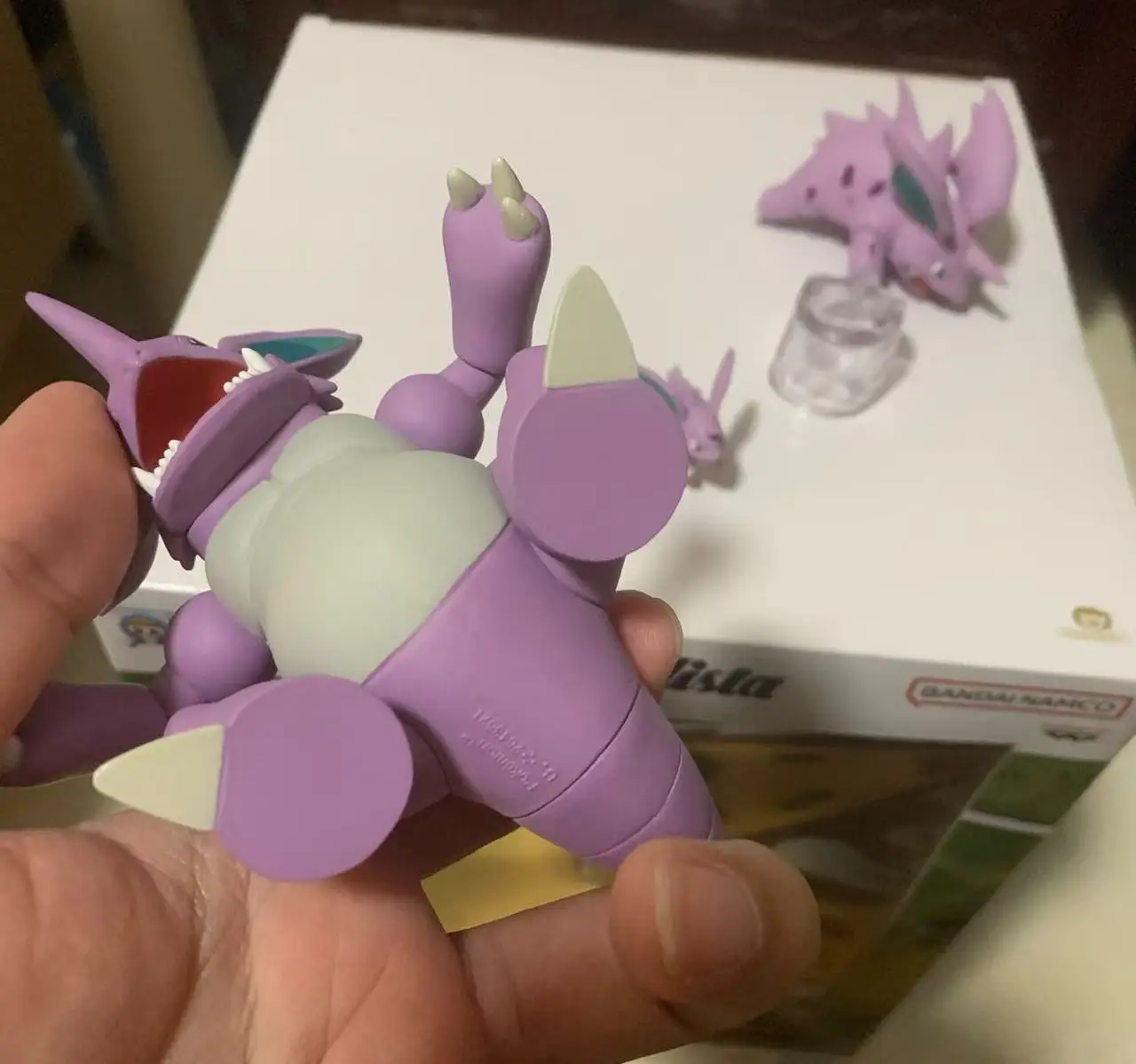 Nidoking Nidorino Nidoran ของแท้ขนาด World Legend of The Elves น่ารัก Action Figure ของเล่น