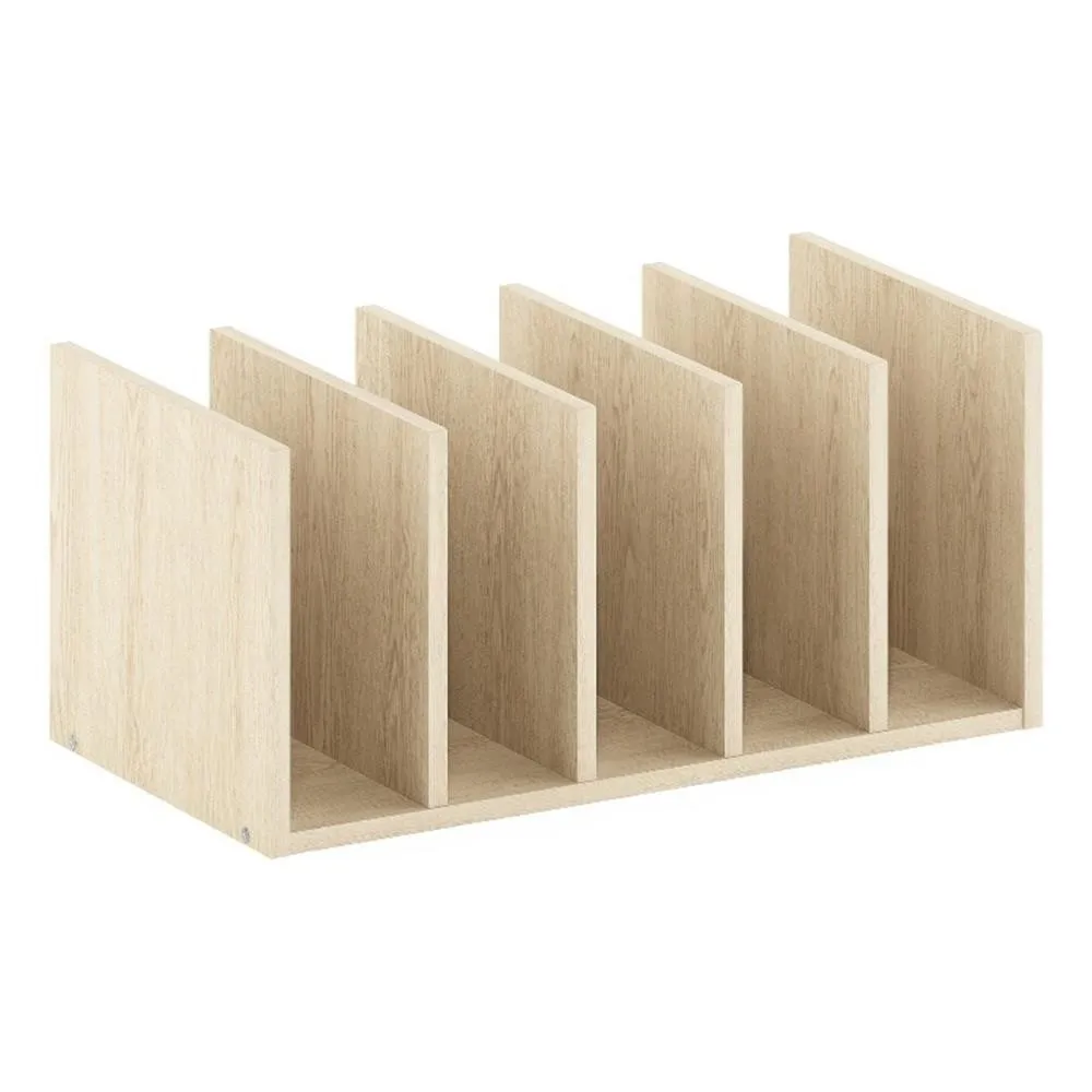 

Furinno Hermite Home Office Supplies Desktop Bookshelf Storage Bauhaus Oak