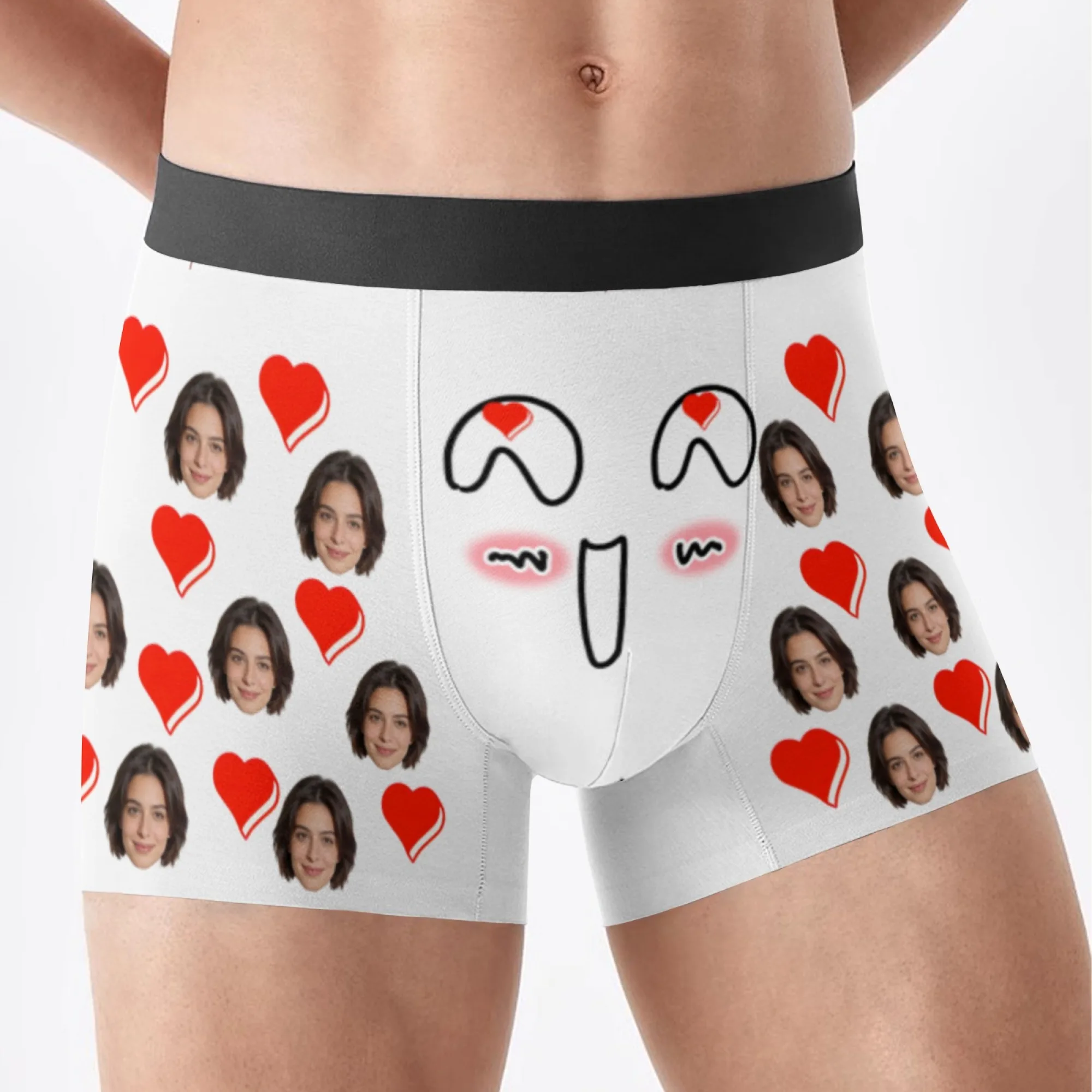 Personalized Face Photo Underwear Custom Boxer Briefs Custom Men Valentine's Day Gift For Husband Anniversary Gift for Dad