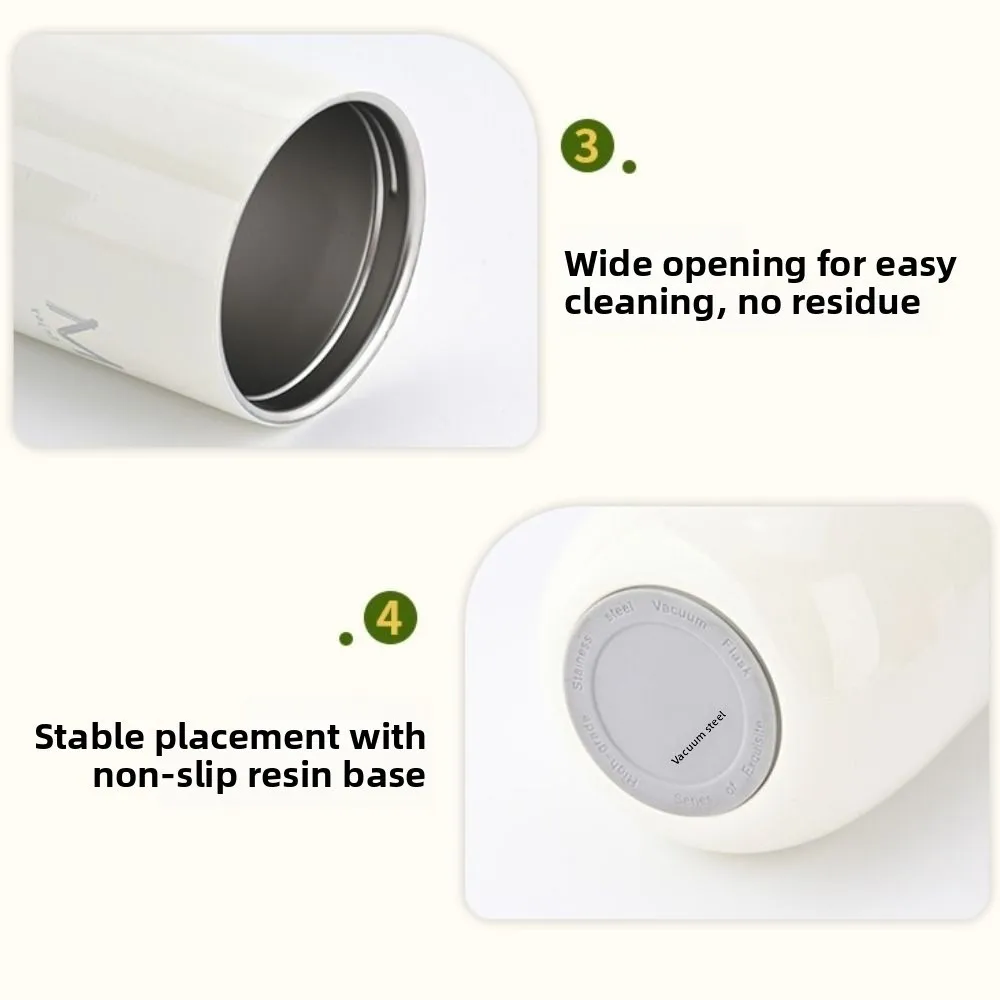 

Drinkware Stainless Steel Insulation Cup 360ml Retro Water Bottle Portable Mini Thermal Flask Student