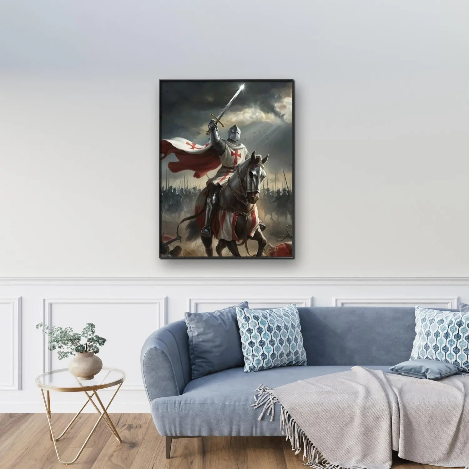 Knights Templar 5D Diamond Painting Kit Ancient Armored Warriors DIY Diamond Embroidery Mosaic Hand Painting Fashion Home Decor