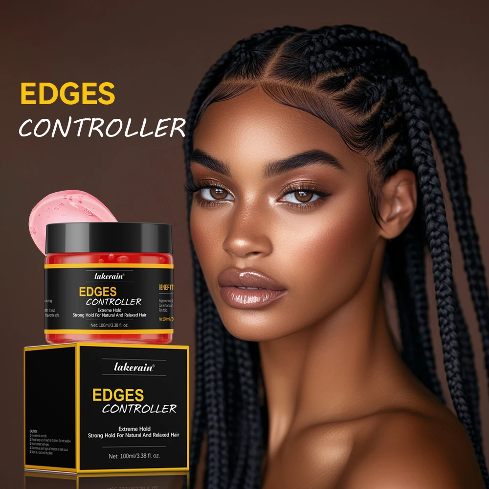 Strong Hair Styling Hold Long Lasting Control Edge Gel Unisex Tame Frizz Flying Finishing Broken Hair Wax Lace Wig Edge Control