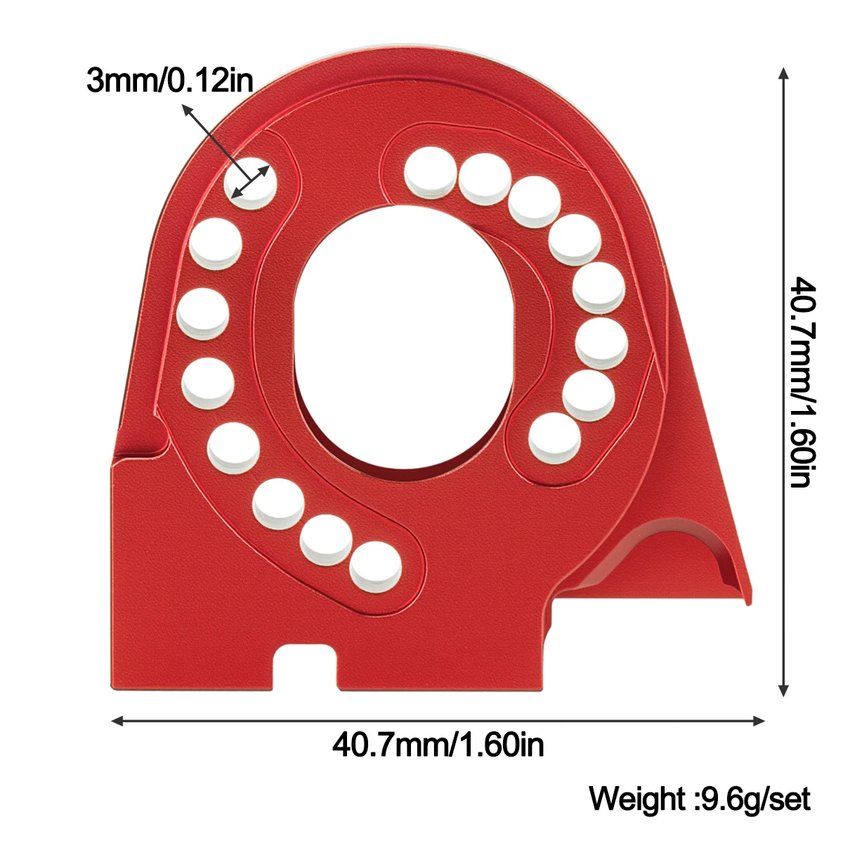 1Pcs Aluminum Motor Mount Bracket for 1/10 RC Crawler Car TRX4 Defender Upgrade Parts Accessories