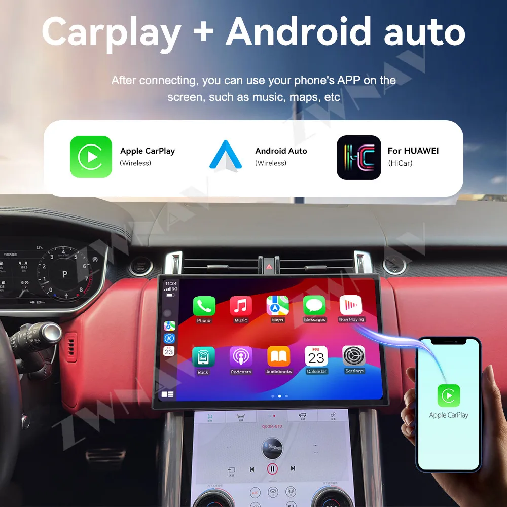 شاشة 13.3 بوصة لسيارة لاند روفر روفر سبورت/تنفيذي 2018-2022 Carplay راديو السيارة ستيريو Autoradio مشغل وسائط متعددة نظام ملاحة GPS #6