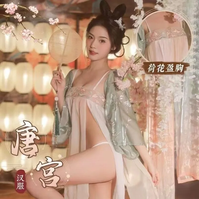 

Han Style Sexy Pajamas Suit China-Chic Ancient Style Underwear Palace Style Cos Super Sexy Sentiment Costume Ancient Style Suit