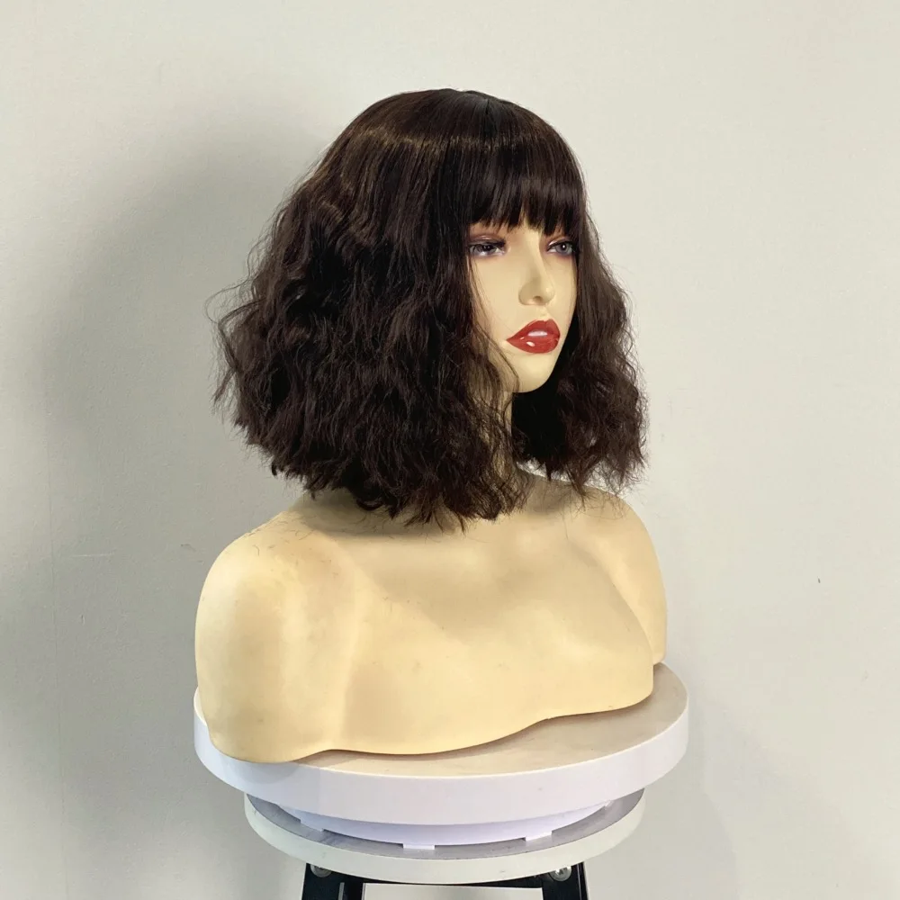 Water Ripple Full Head Wig, European And American Style Hairstyle, Suitable For Various Face Shapes, Slightly Curly Hair