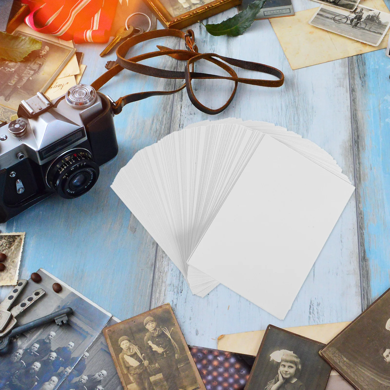 100 ورقة من ورق التصوير الفوتوغرافي المقاوم للماء عالي اللمعان، سطح مسطح أملس لطباعة ورق الصور المدرسية والمكتب المنزلي