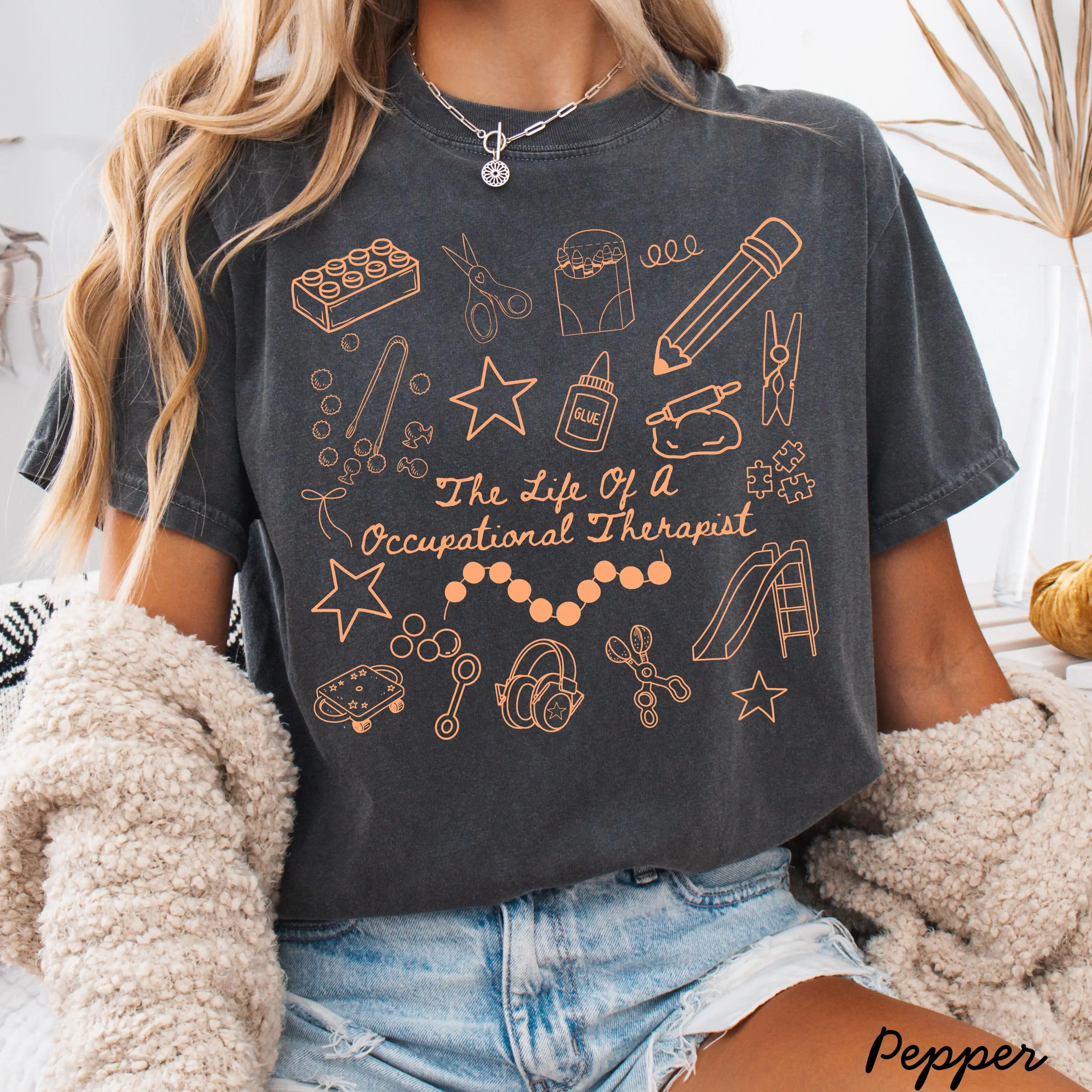 

Женская футболка больших размеров для профессиональной терапии, хлопковая дышащая модная и универсальная уличная одежда унисекс большого размера