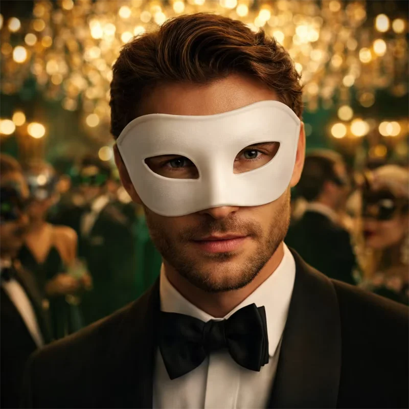 Männer Frauen Maskerade Augenmaske Venezianisches Paar Cosplay Kostüm Requisiten Halloween Karneval Prom Party Kopfschmuck Kunststoff Gesichtsmasken – Detail 7