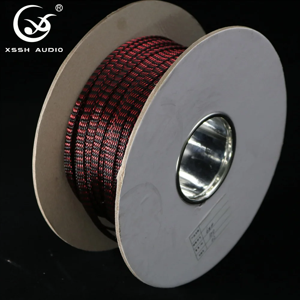 

YIVO XSSH Enameled Copper Braided Sleeve EMI Shielding Anti Interference Flexible Hifi Audio Cable Protective Mesh Wiring Sleeve