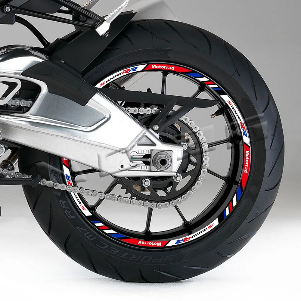 

S1000RR s1000 rr S 1000 rr Motorcycle Wheel Stickers Reflective Stripe Rim Decals Accessories Waterproof