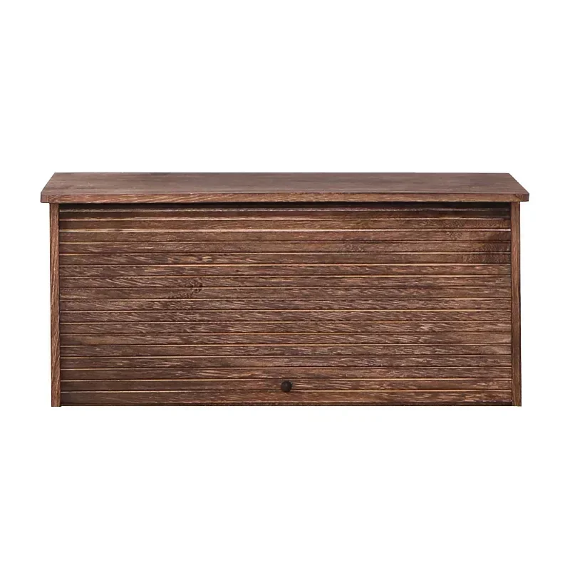 

Easy To UseElegant Solid Wood Chinese Pu'er Tea Storage Cabinet Dustproof With Rolling Shutter Door Teahouse Cup Rack