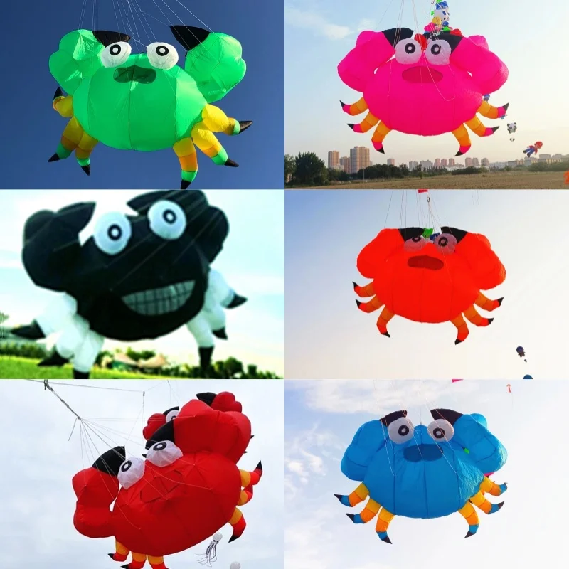 

Free shipping soft kites pendant flying show kites crab kites inflatable kites factory outdoor toy child garden giant animal koi