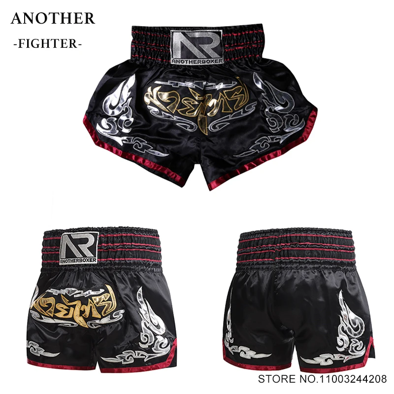 

Muay Thai Shorts Classic Retro Thai Boxing Shorts Men Women Child Martial Arts Kickboxing Training Cage Fighting Grappling Pants