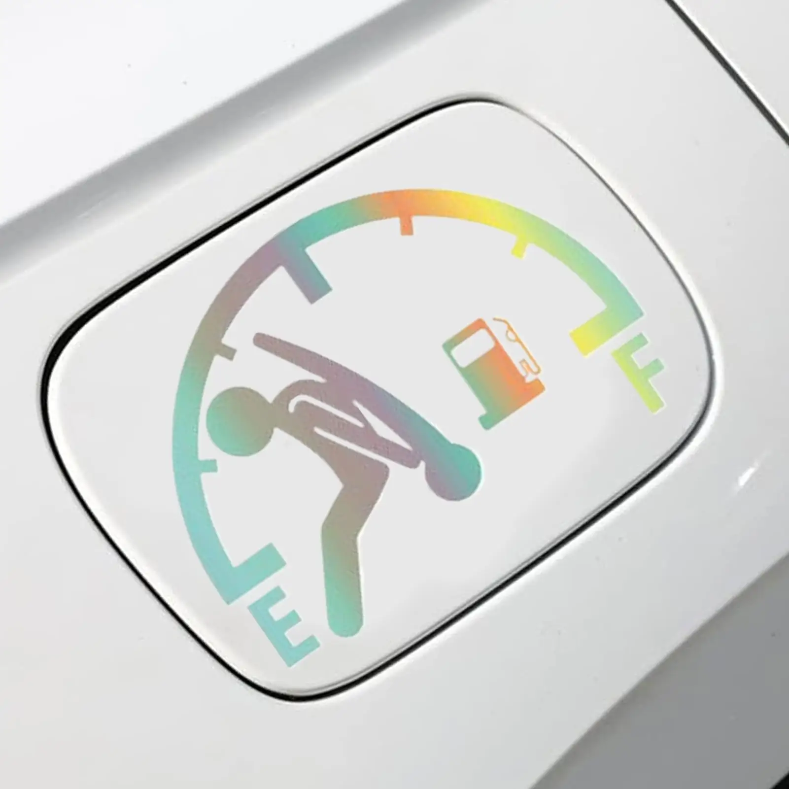 

Car Stickers Reflective Car Tank Cap Stickers Decal Tank Cap Vehicle Sign For High Gas Consumption Exterior Rv Window Door Truck