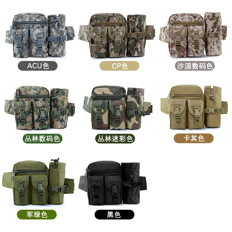 Waist Bag Men Waist Purse Fanny Pack Outdoor Tactical Bag Multi-functional Luya Kettle Bag Sports Camouflage Fishing Bag