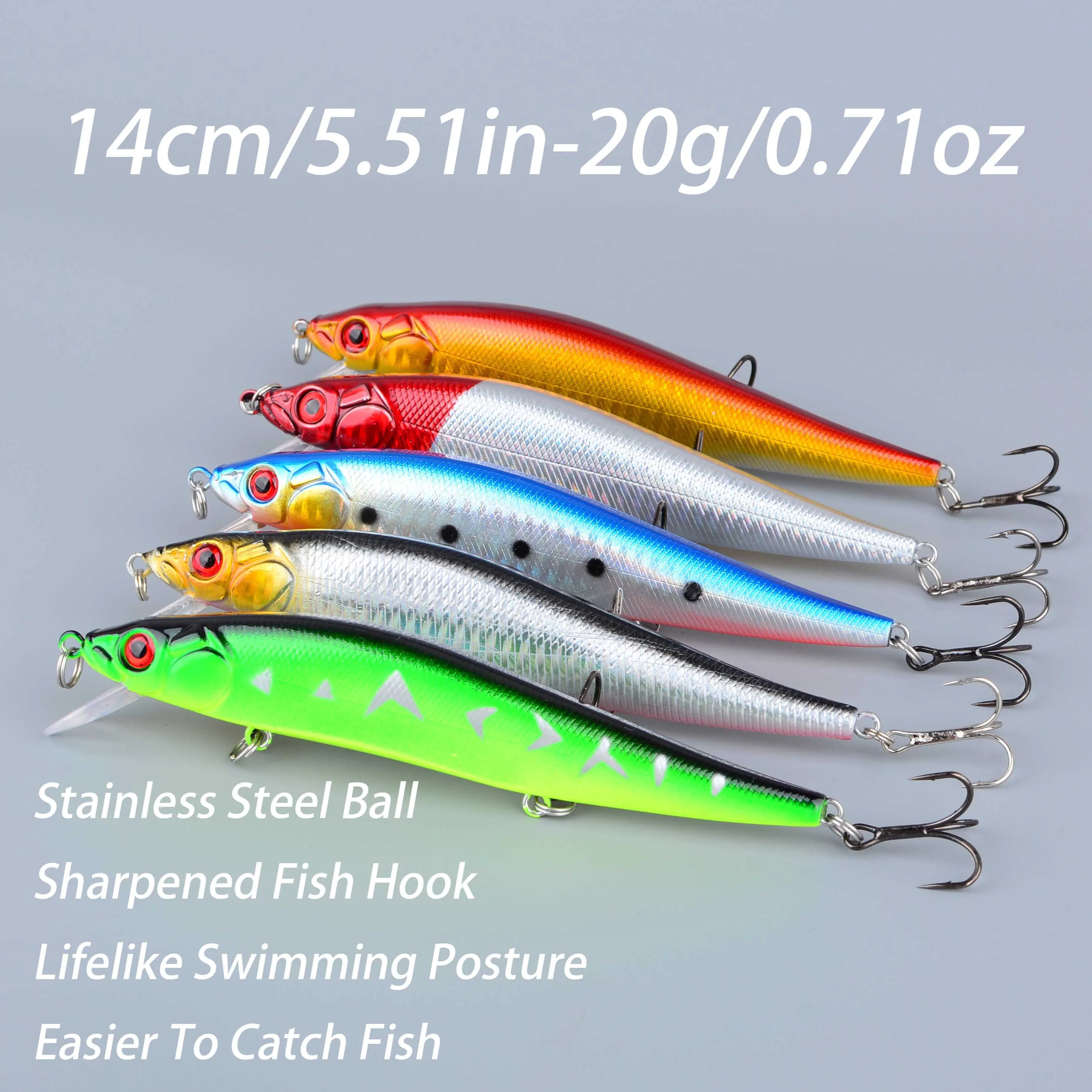 Minnow de lanzado largo: hundimiento lento para lubina en salada