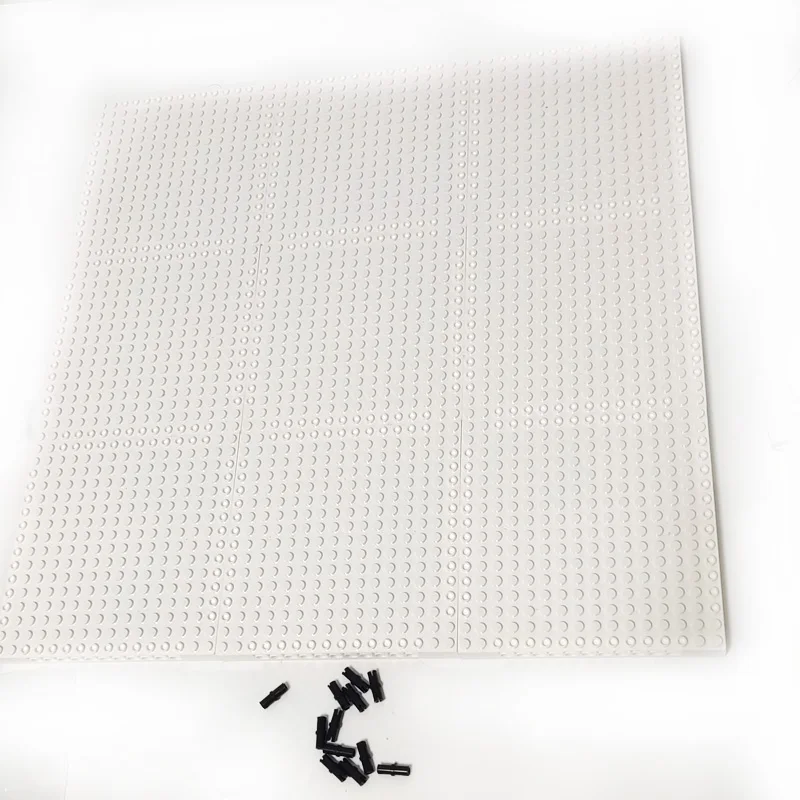 4PCS/9PCS 16*16 Hole Baseplate Technology Building Blocks Base Plate Parts 65803 with 50PCS Pins Hole Pixel Bottom Board Bricks