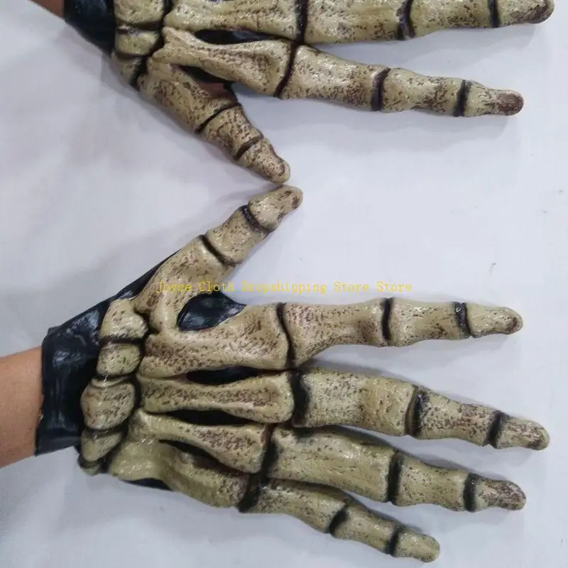 Halloween lobisomem luvas fantasma festival horror lobo garra festa assustador cosplay traje adereços 10cd