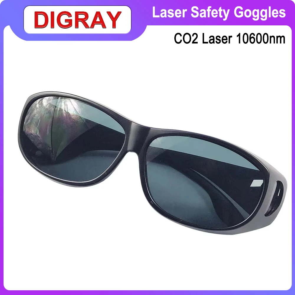 DIGRAY CO2 OD6+ Laser Safety Glasses For Marking Cutting Machine Parts 10600nm Protective Eyewear Goggles